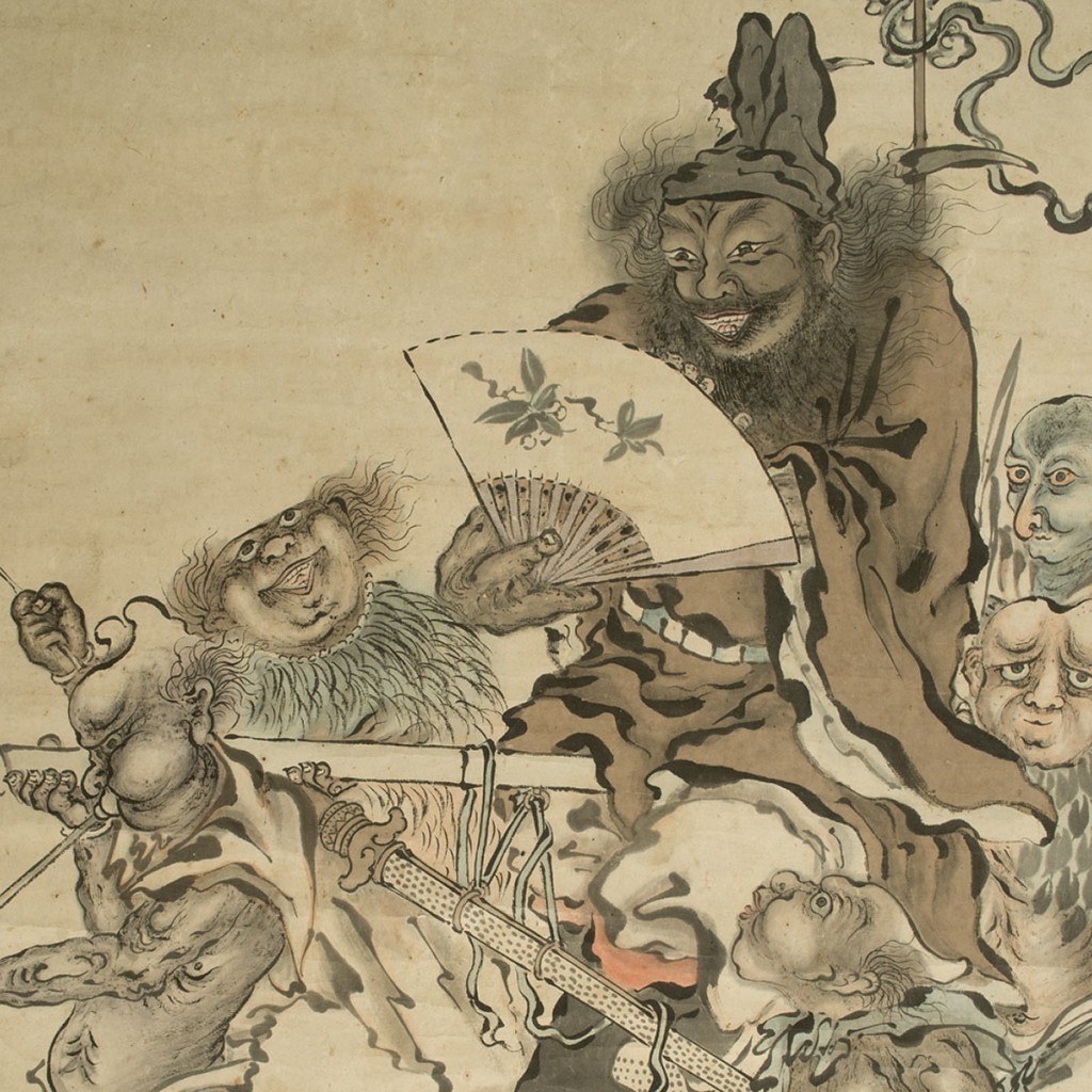 Painting of Zhong Kui the demon queller