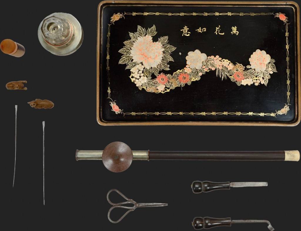 Opium pipes and tools